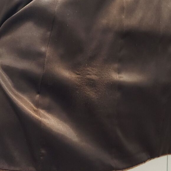 Mackage Twiggy Brown Cashmere Mohair Blend Leather Trim Coat Sz S - Picture 9 of 13